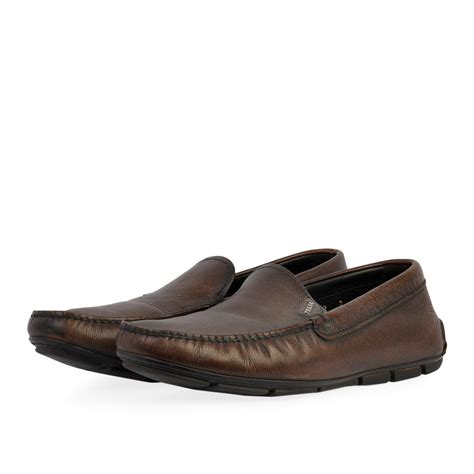 prada loafer mens|prada driving loafers men's.